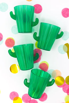 Cactus Shot Glasses: 4 pack